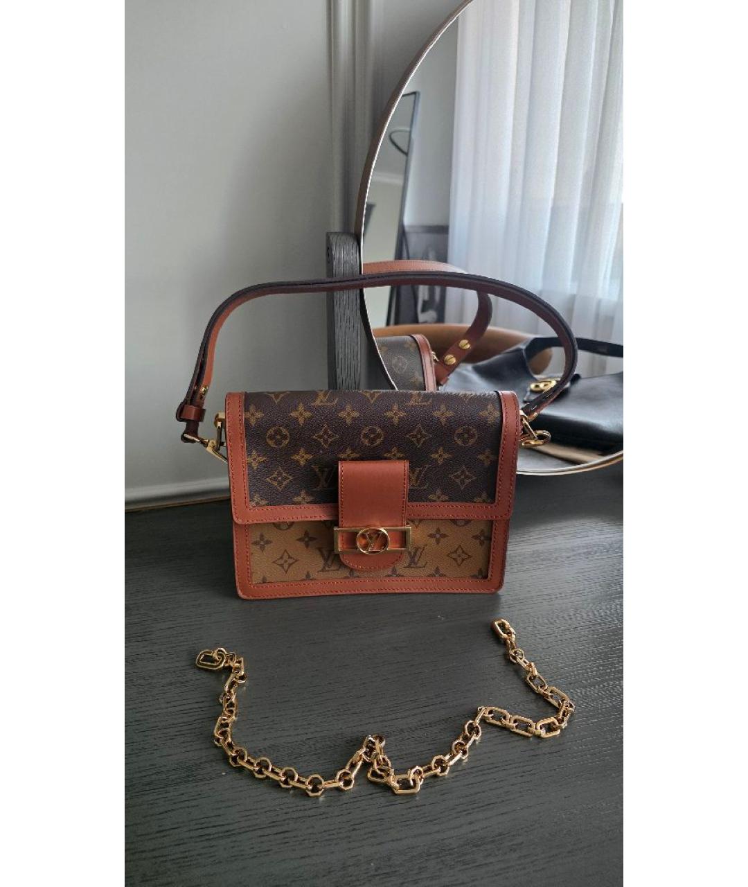 LOUIS VUITTON Коричневая сумка через плечо из канвы, фото 7