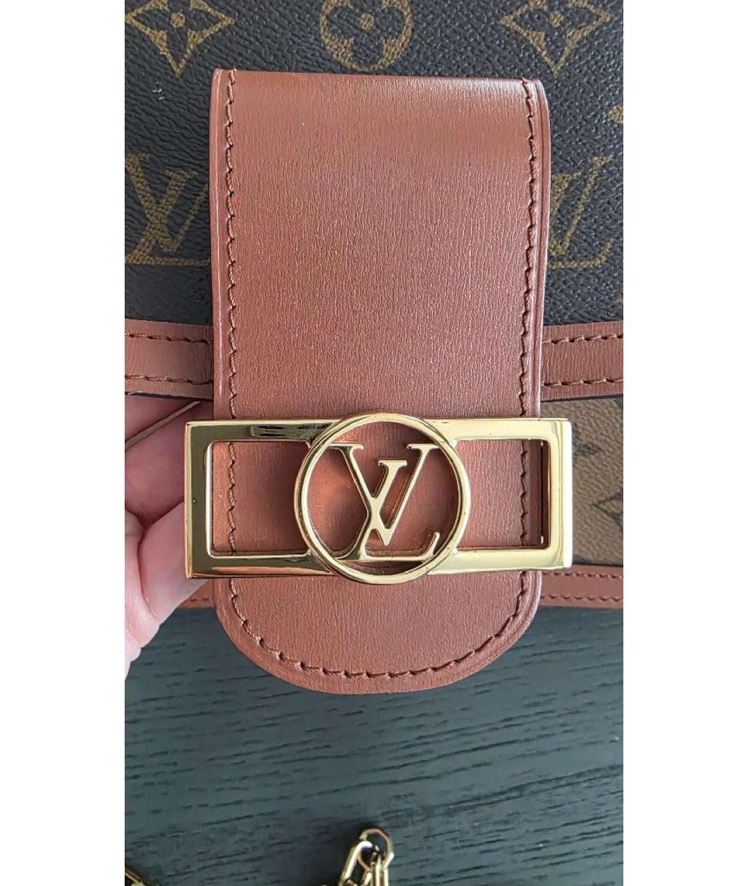 LOUIS VUITTON Коричневая сумка через плечо из канвы, фото 6