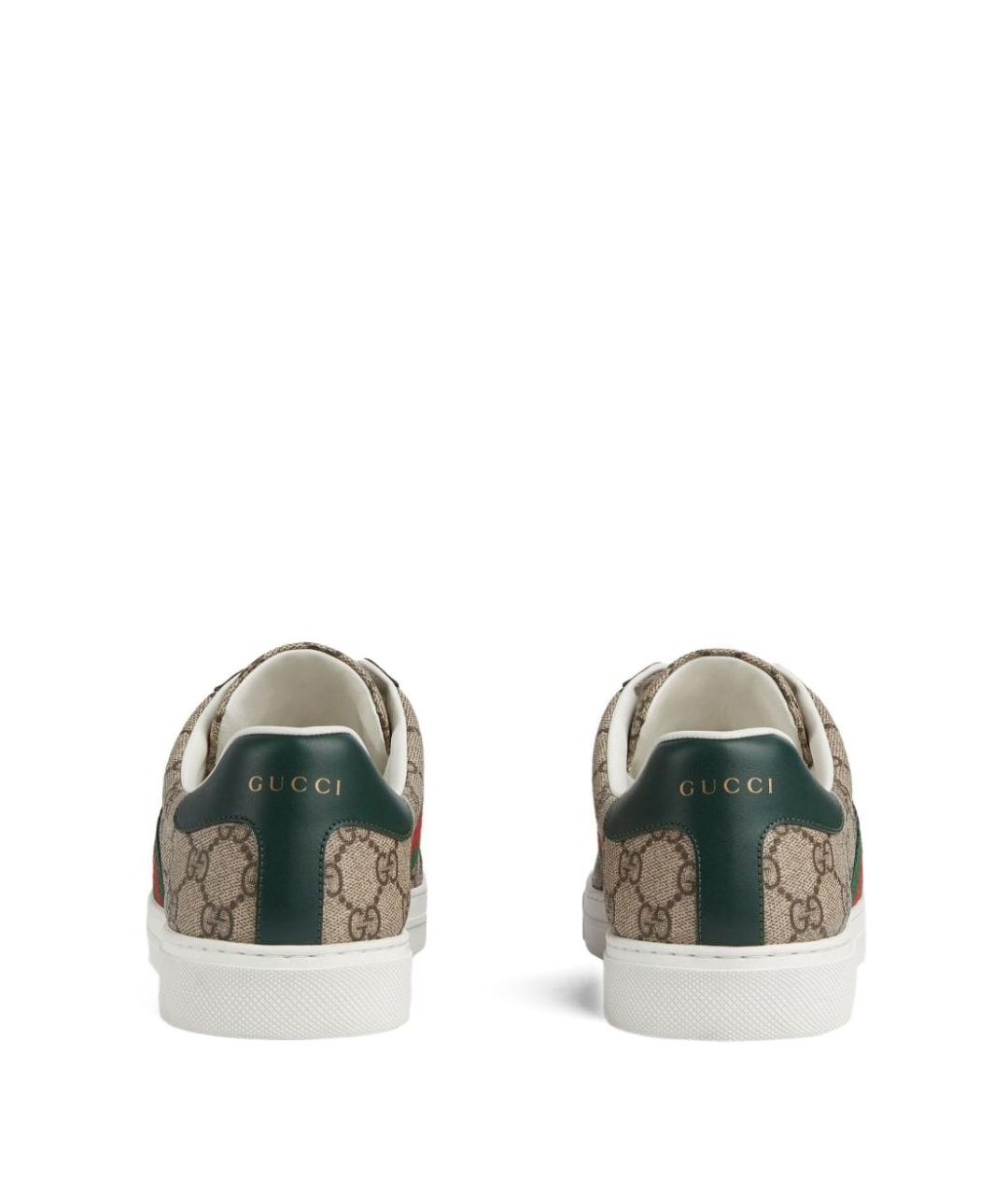 GUCCI Бежевые текстильные кроссовки, фото 2
