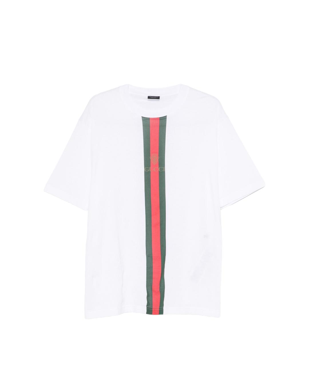 GUCCI Белая хлопковая футболка, фото 1