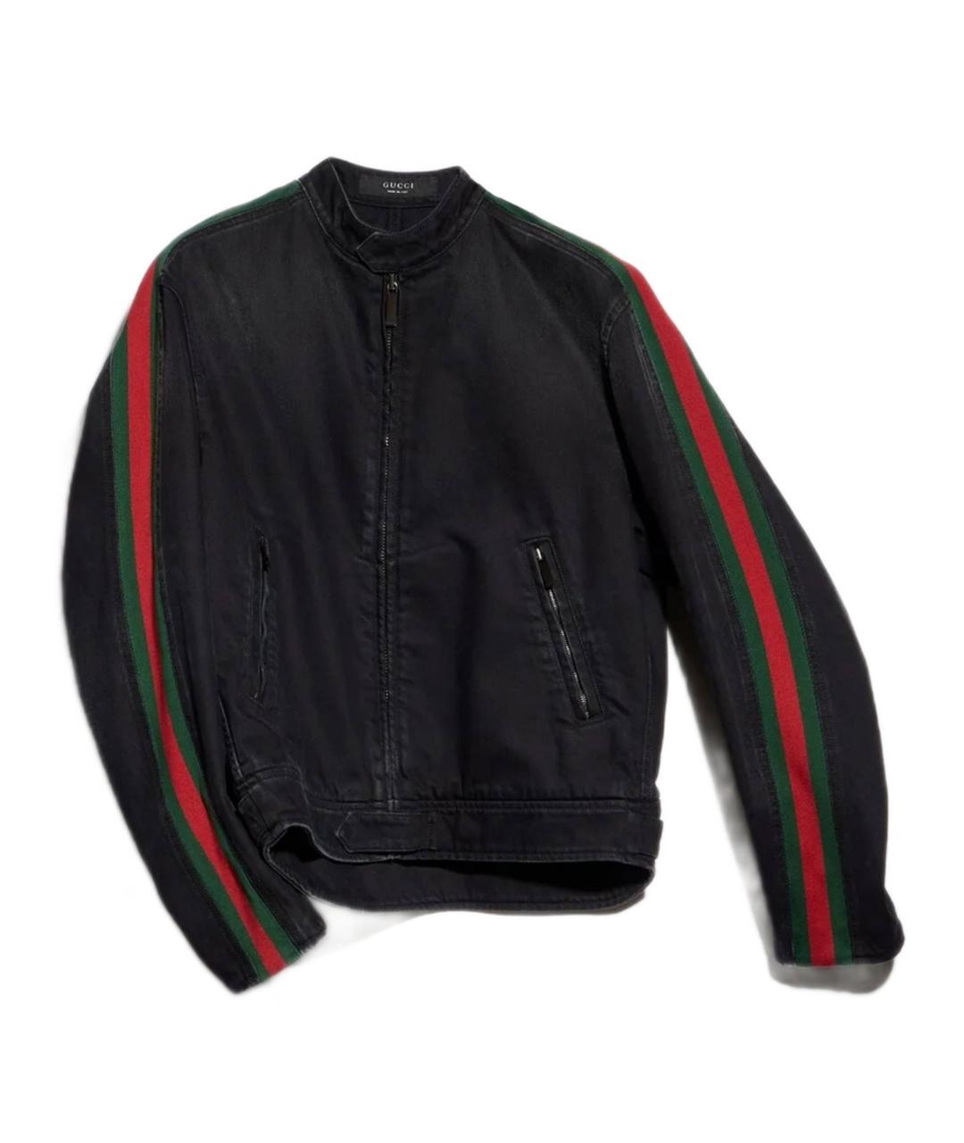 GUCCI Черная хлопковая куртка, фото 1