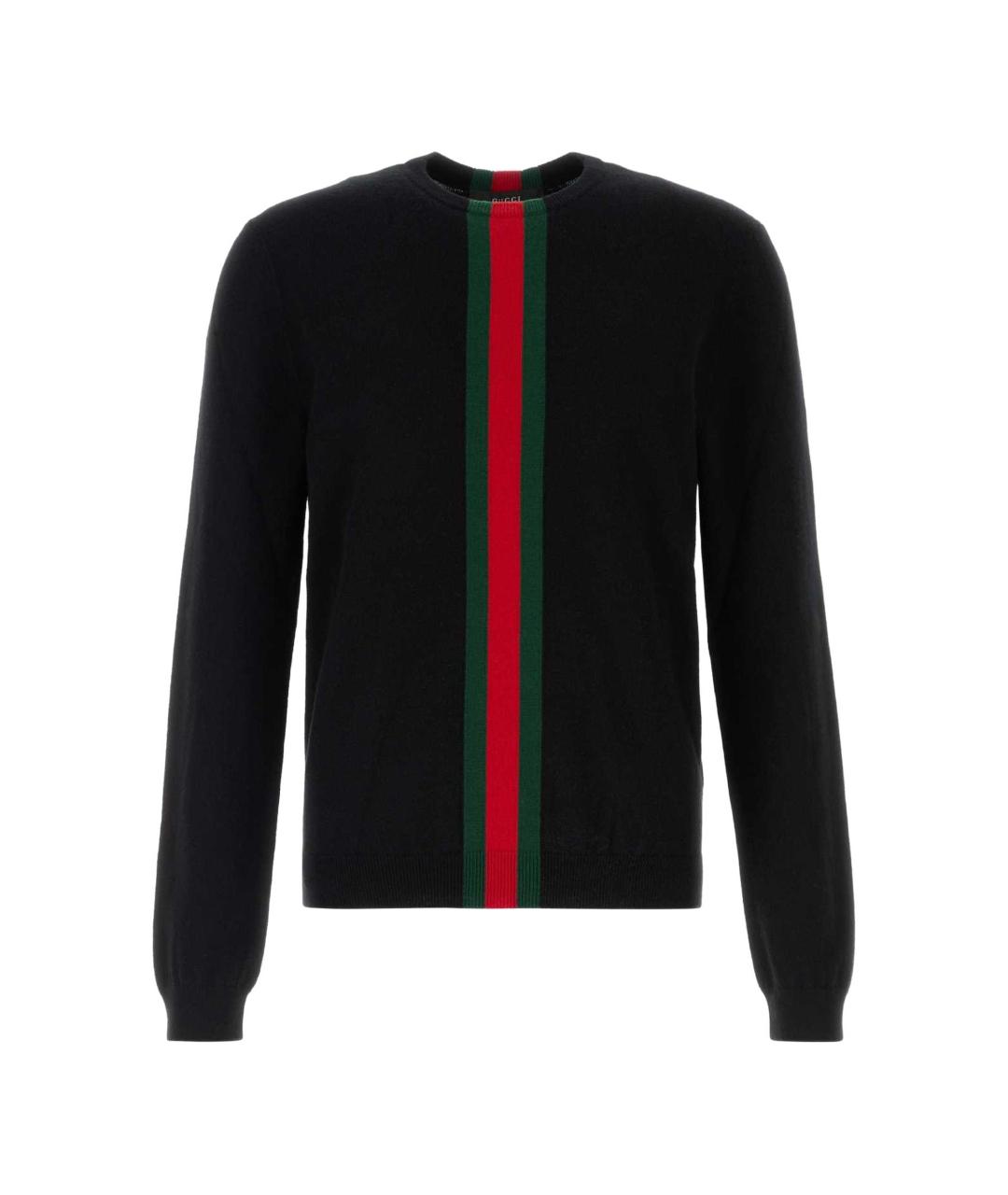 GUCCI Черный кашемировый джемпер / свитер, фото 1
