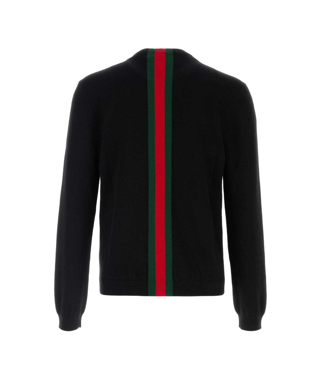 GUCCI Черный кашемировый джемпер / свитер, фото 2