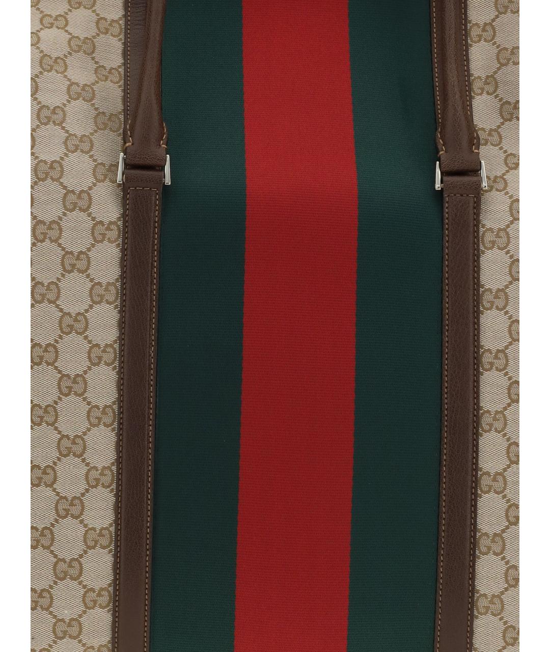GUCCI Бежевая сумка тоут из канвы, фото 2