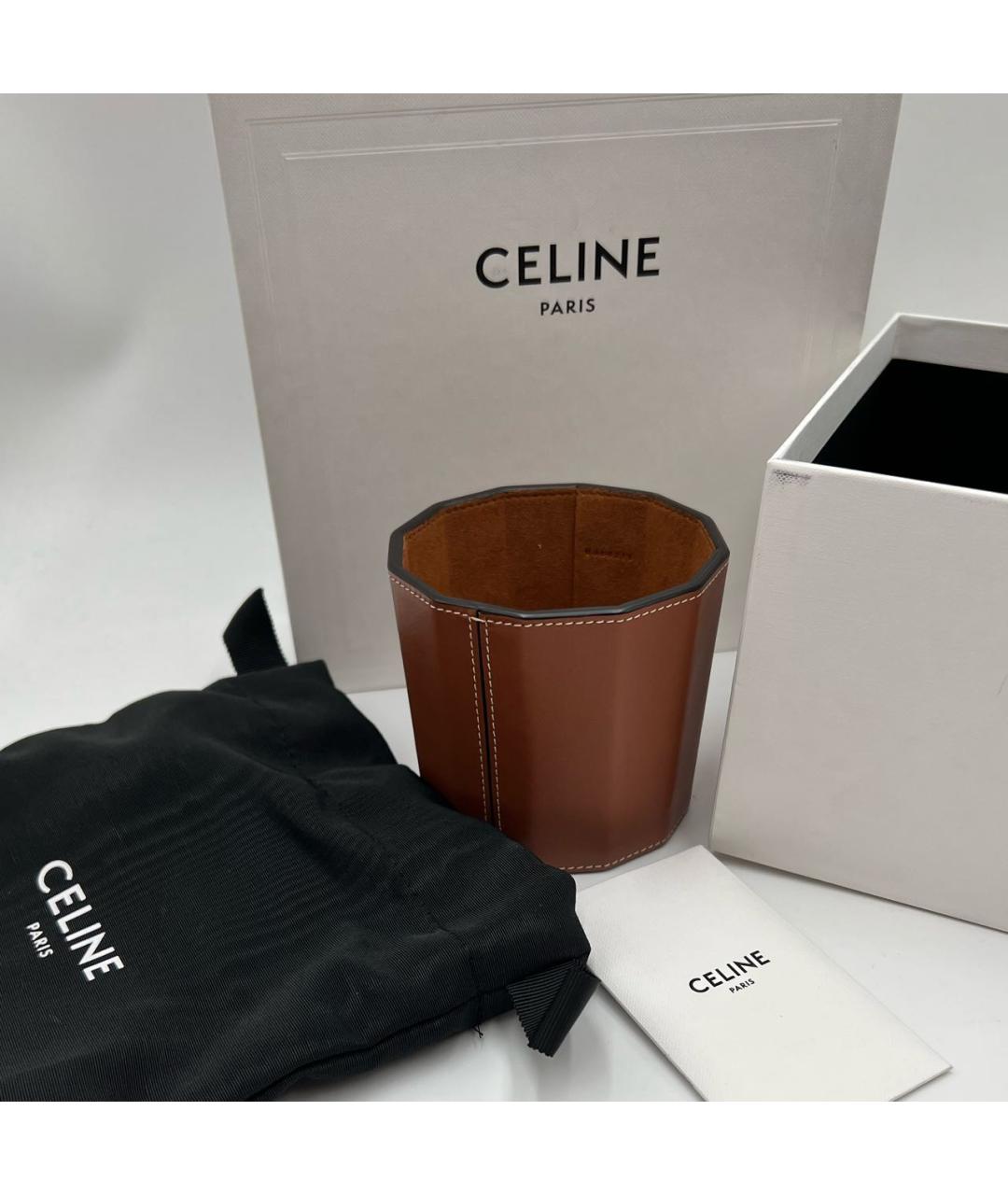CELINE Коричневая ваза, фото 6