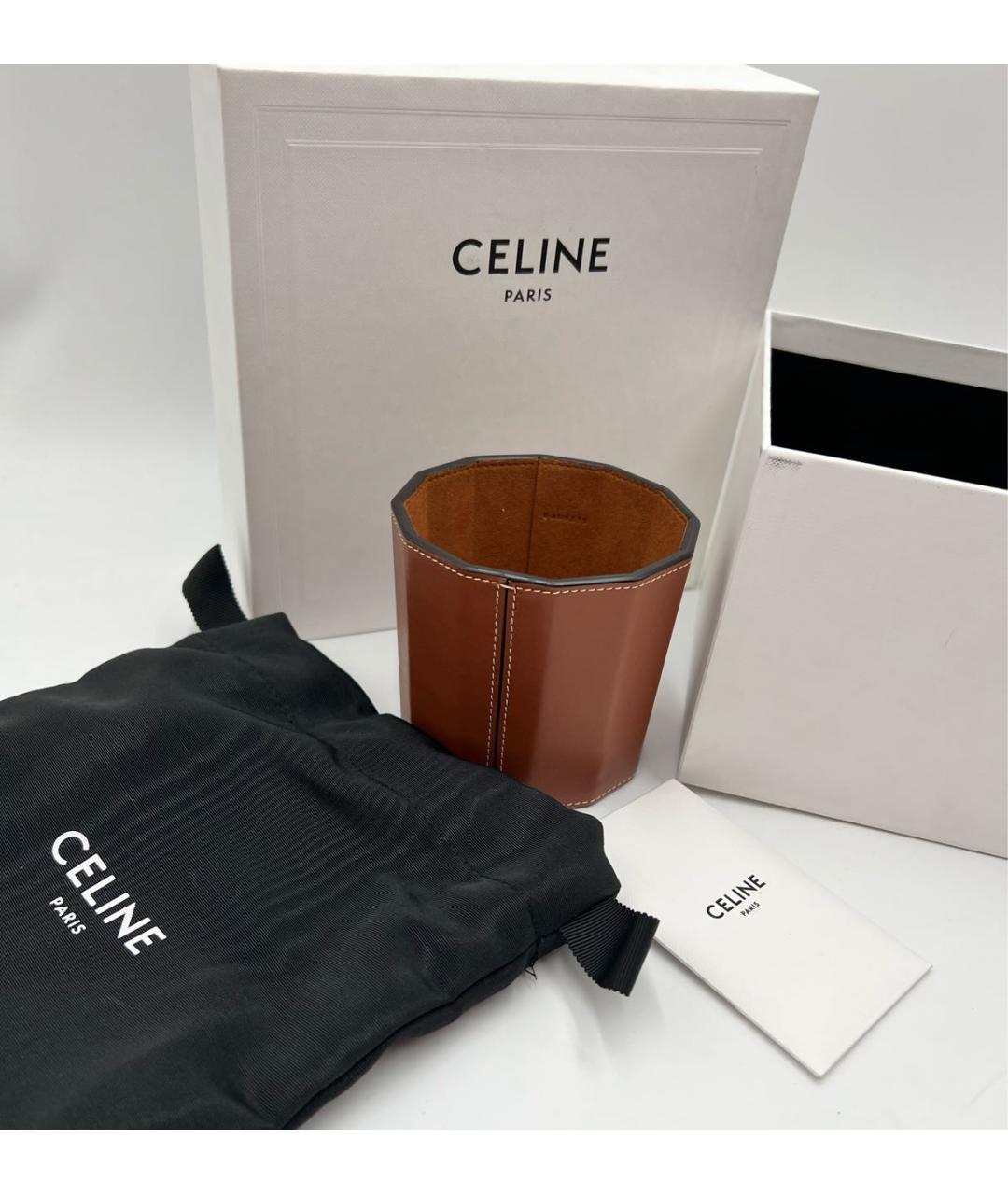 CELINE Коричневая ваза, фото 4