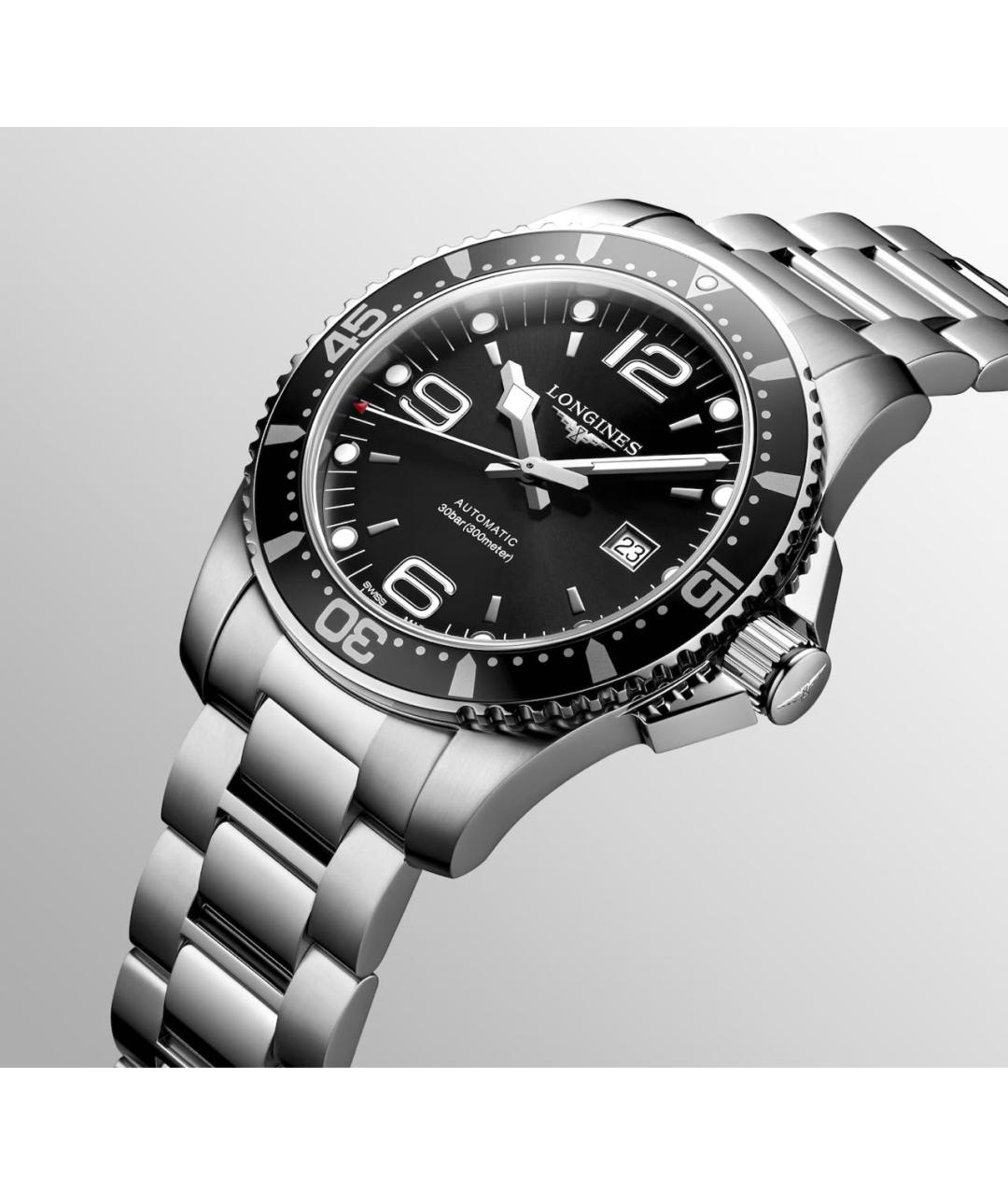 LONGINES Серебряные стальные часы, фото 4
