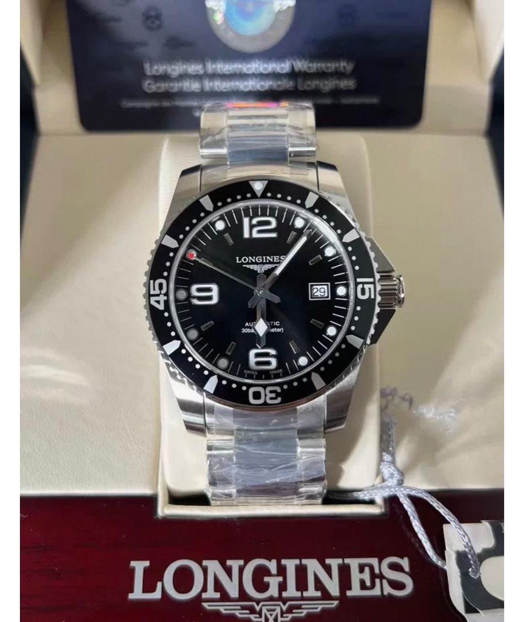 LONGINES Серебряные стальные часы, фото 3
