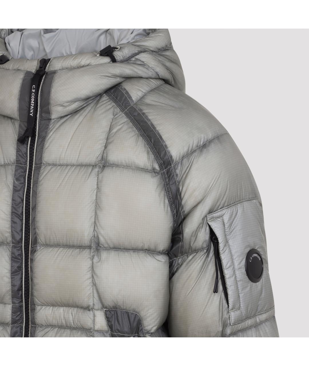 CP COMPANY Серый полиамидовый пуховик, фото 4