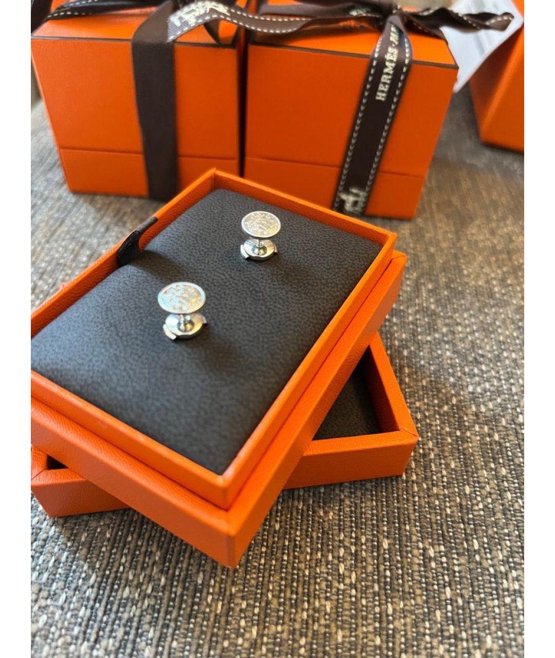 HERMES Золотые серьги из розового золота, фото 4