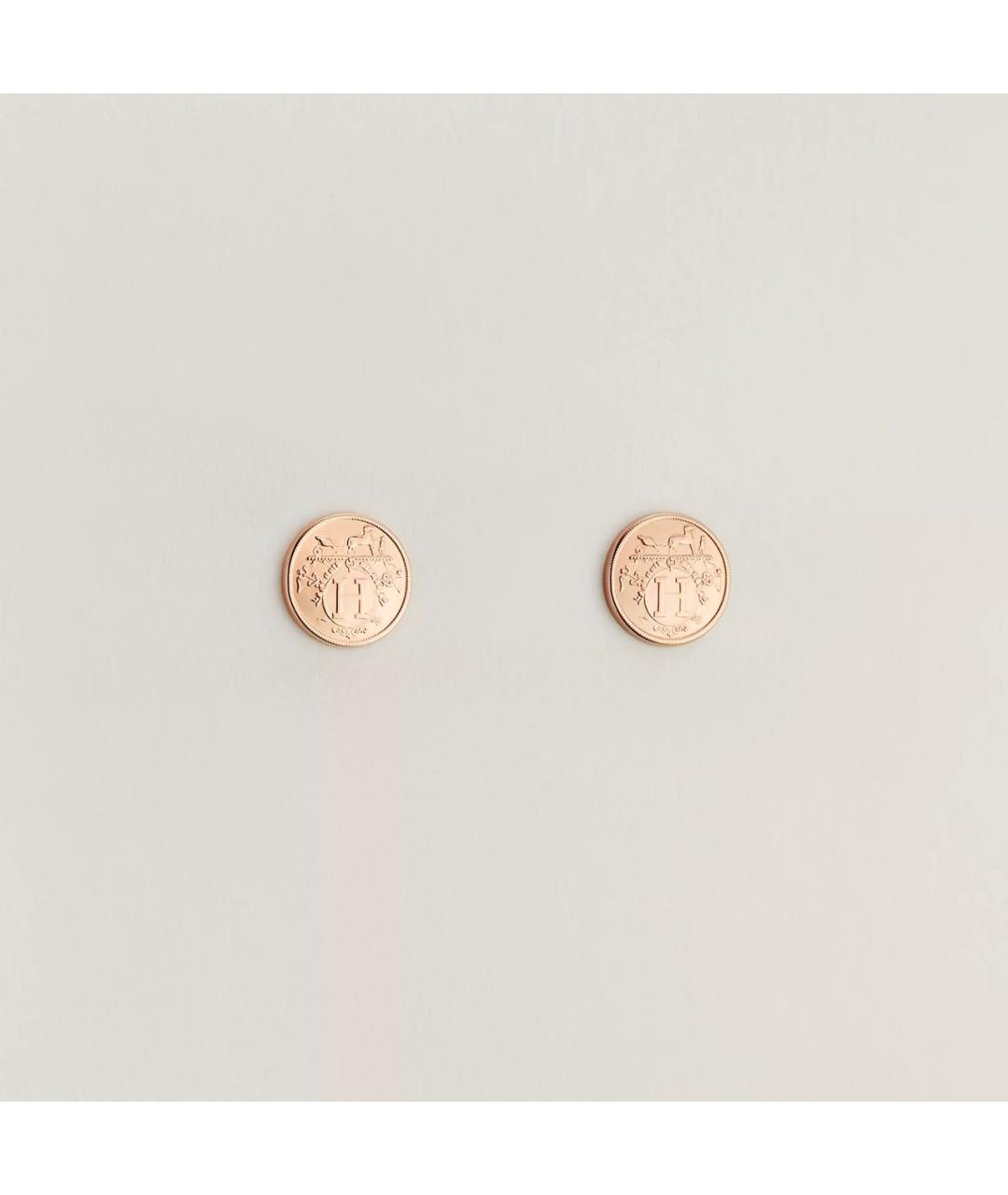 HERMES Золотые серьги из розового золота, фото 5