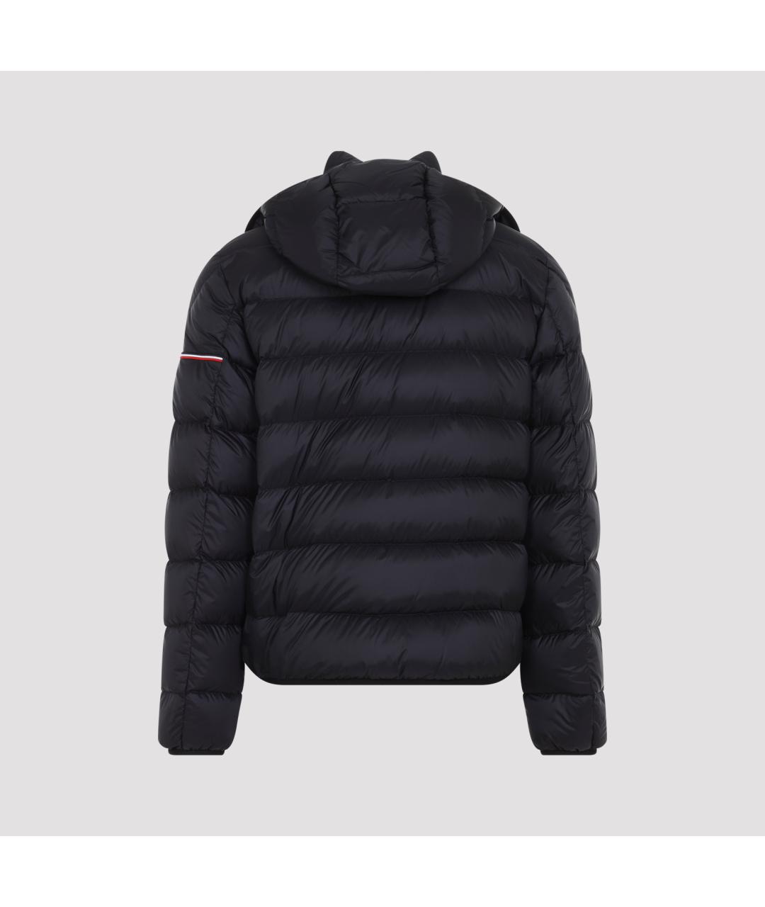 MONCLER Черный полиамидовый пуховик, фото 2