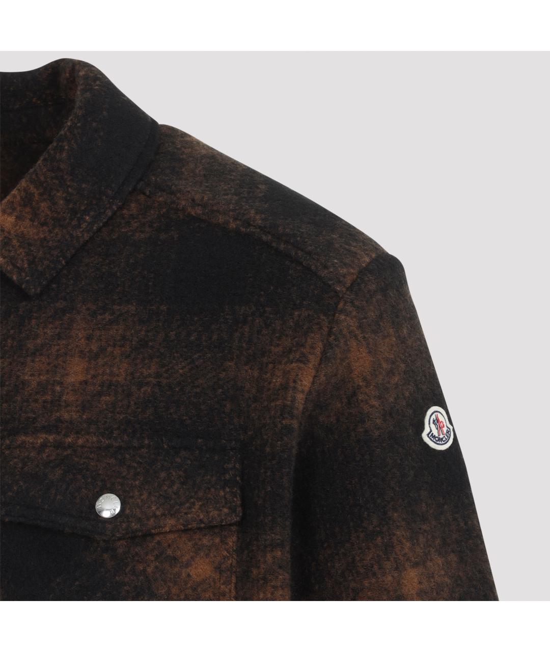 MONCLER Коричневая полиэстеровая куртка, фото 3