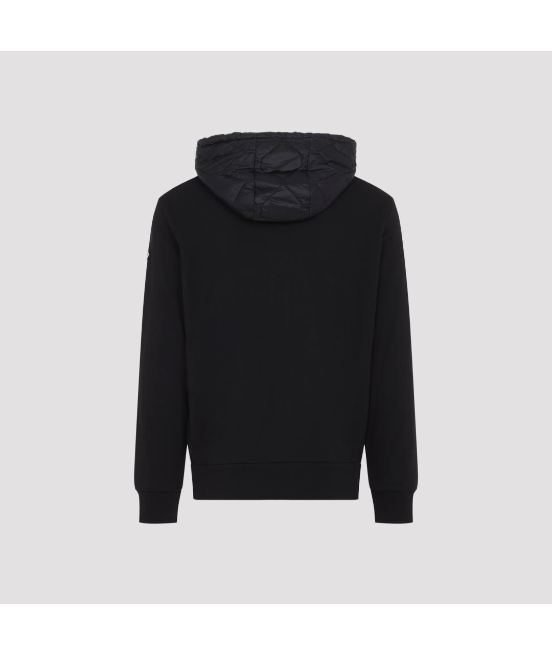 MONCLER Черная полиэстеровая куртка, фото 2