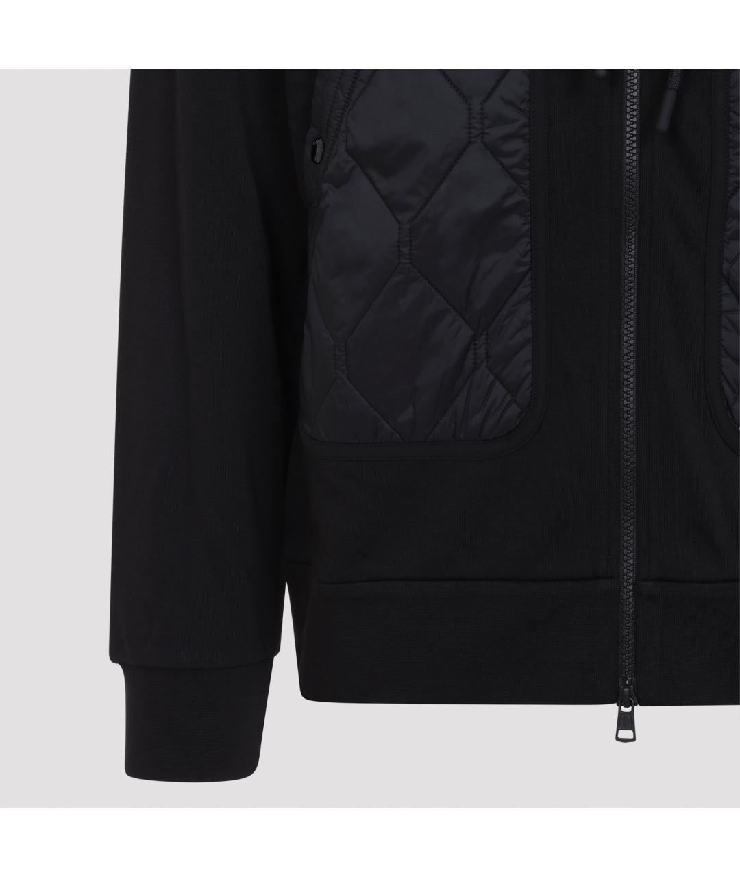 MONCLER Черная полиэстеровая куртка, фото 3
