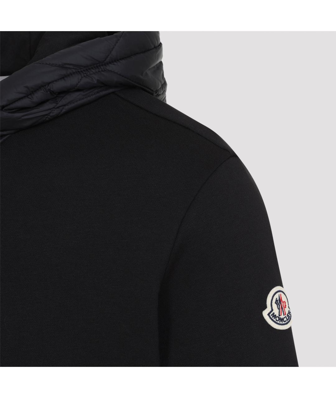 MONCLER Черная полиэстеровая куртка, фото 4