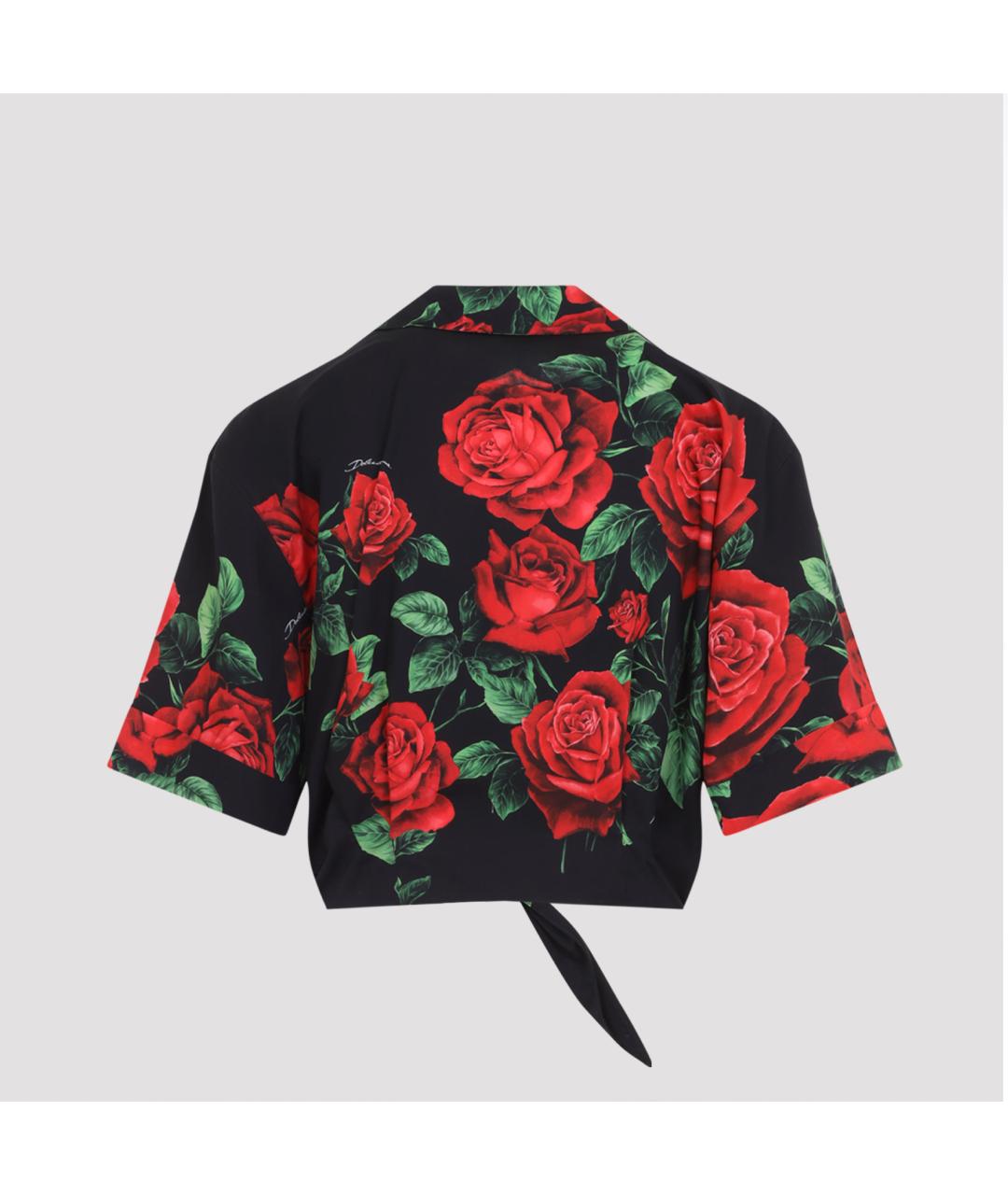DOLCE&GABBANA Черная хлопковая рубашка, фото 2