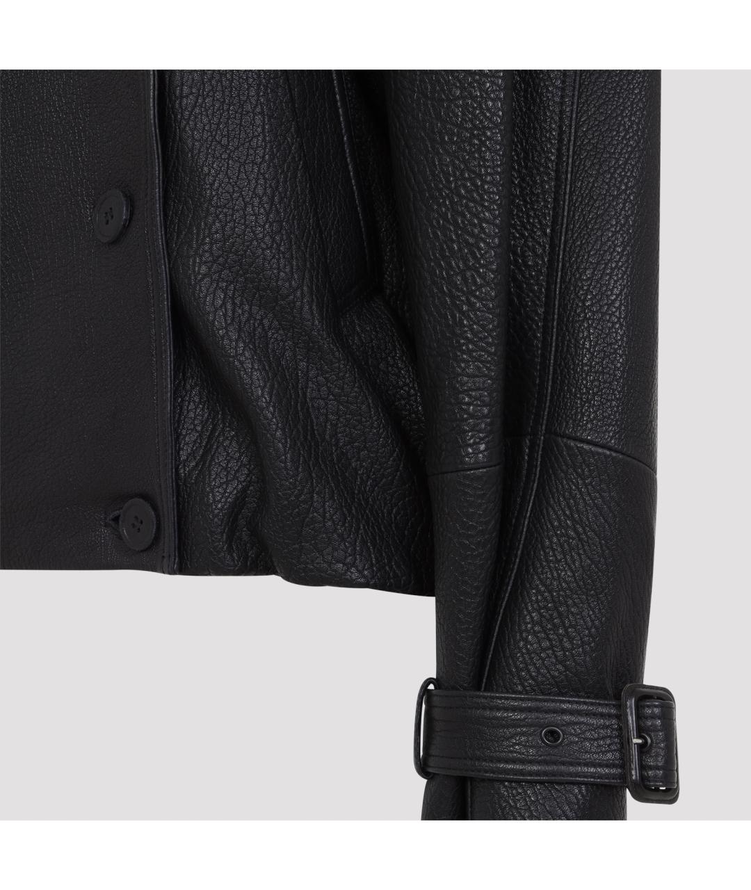 ACNE STUDIOS Черная кожаная куртка, фото 4