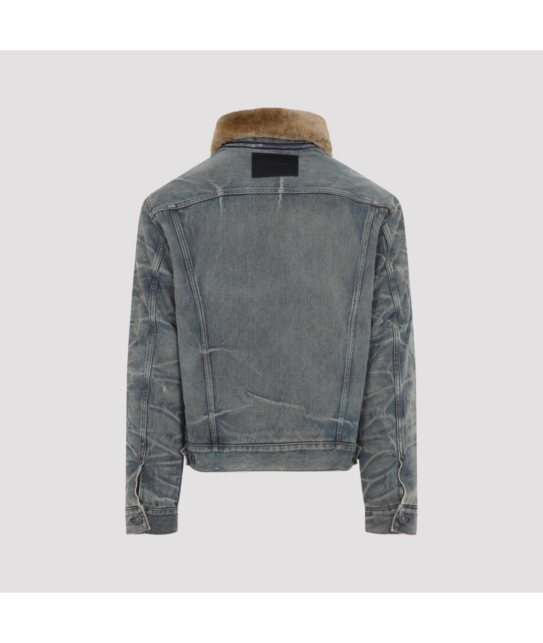 ACNE STUDIOS Синяя хлопковая куртка, фото 2