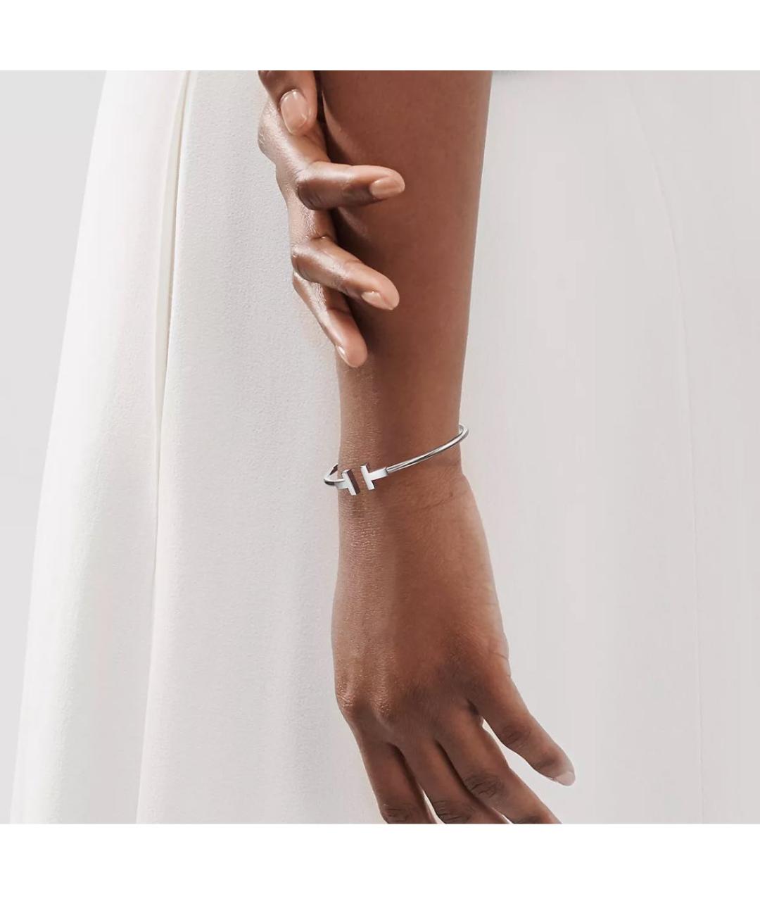 TIFFANY&CO Серебряный браслет из белого золота, фото 4