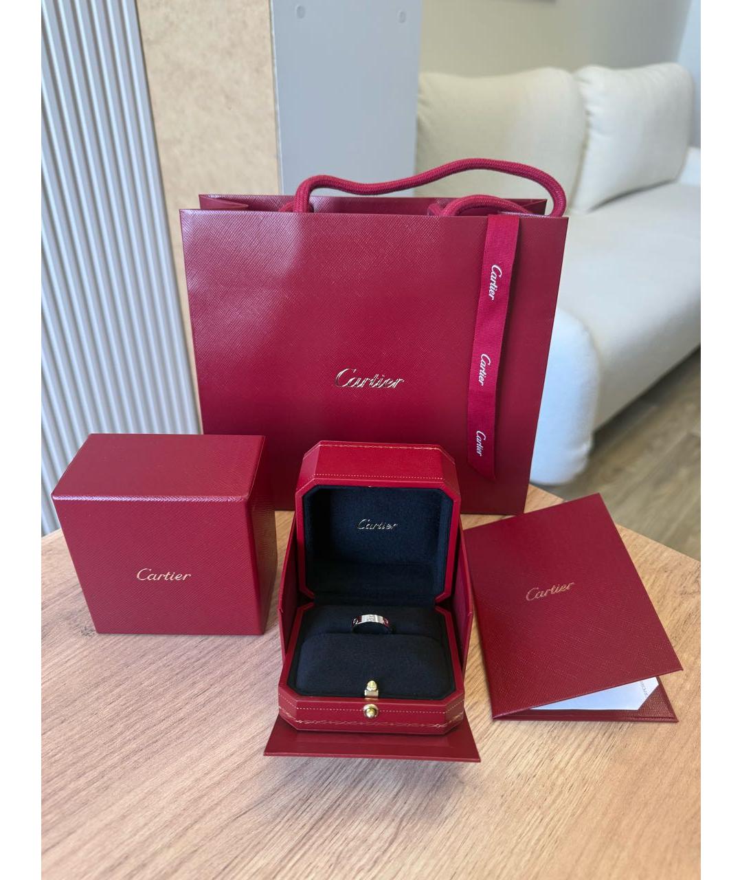 CARTIER Серебряное кольцо из белого золота, фото 3