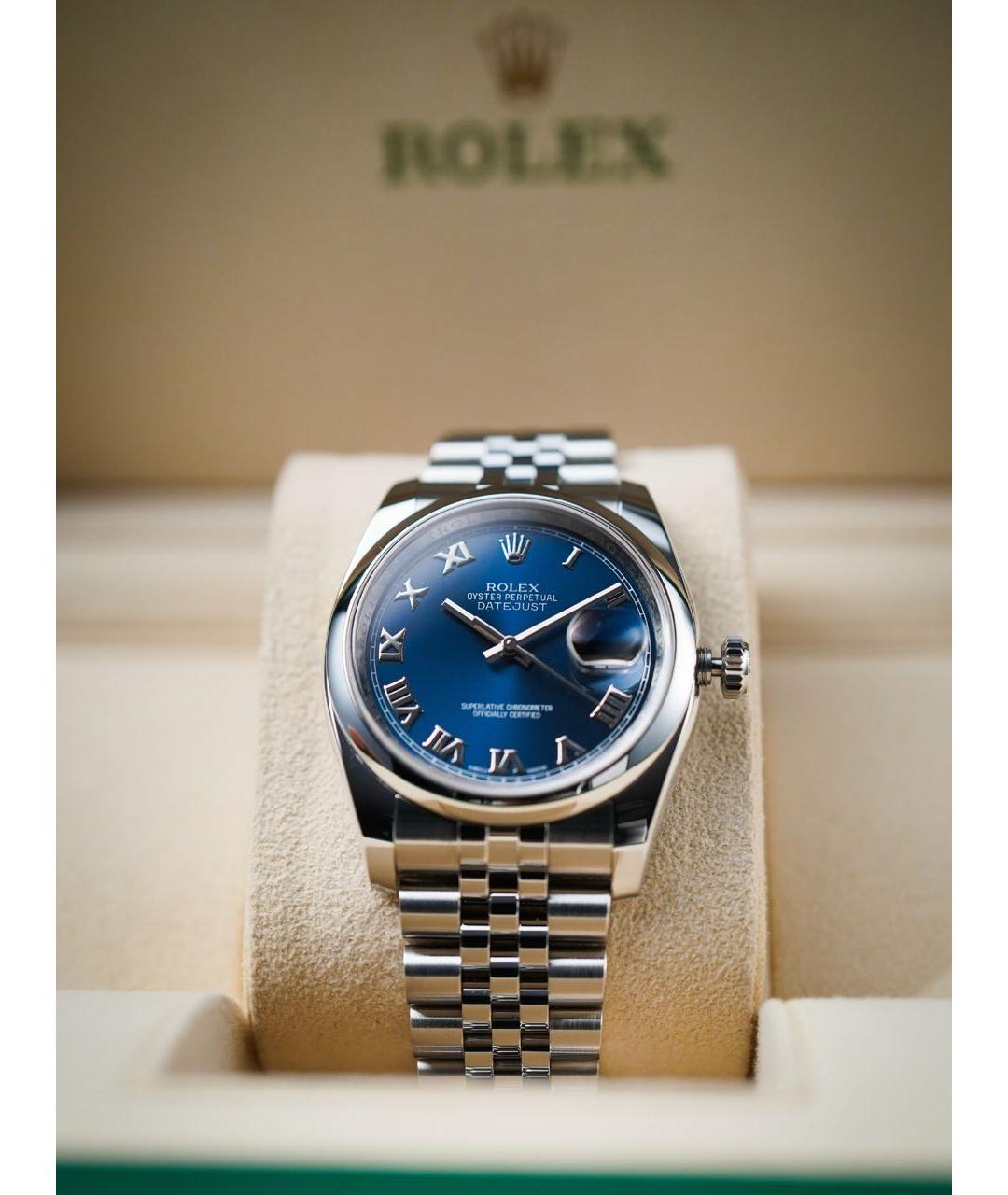 ROLEX Синие часы, фото 2