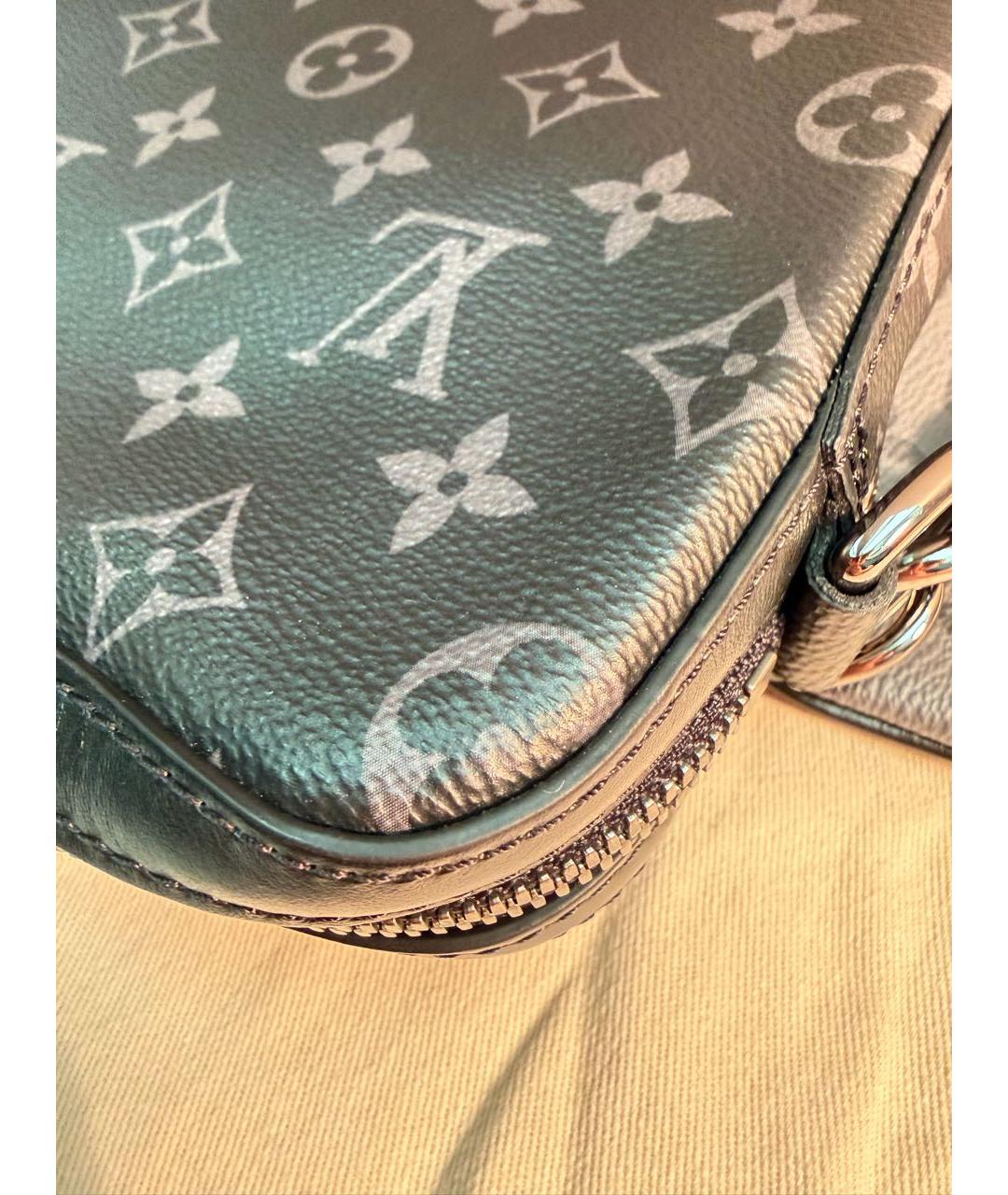 LOUIS VUITTON Черная сумка на плечо из канвы, фото 7