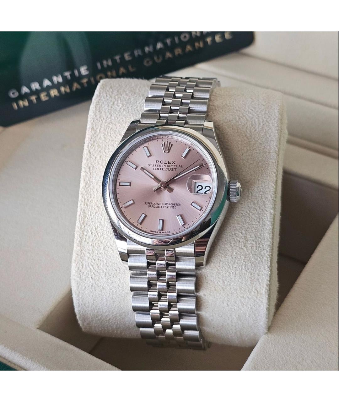 ROLEX Розовые часы, фото 3
