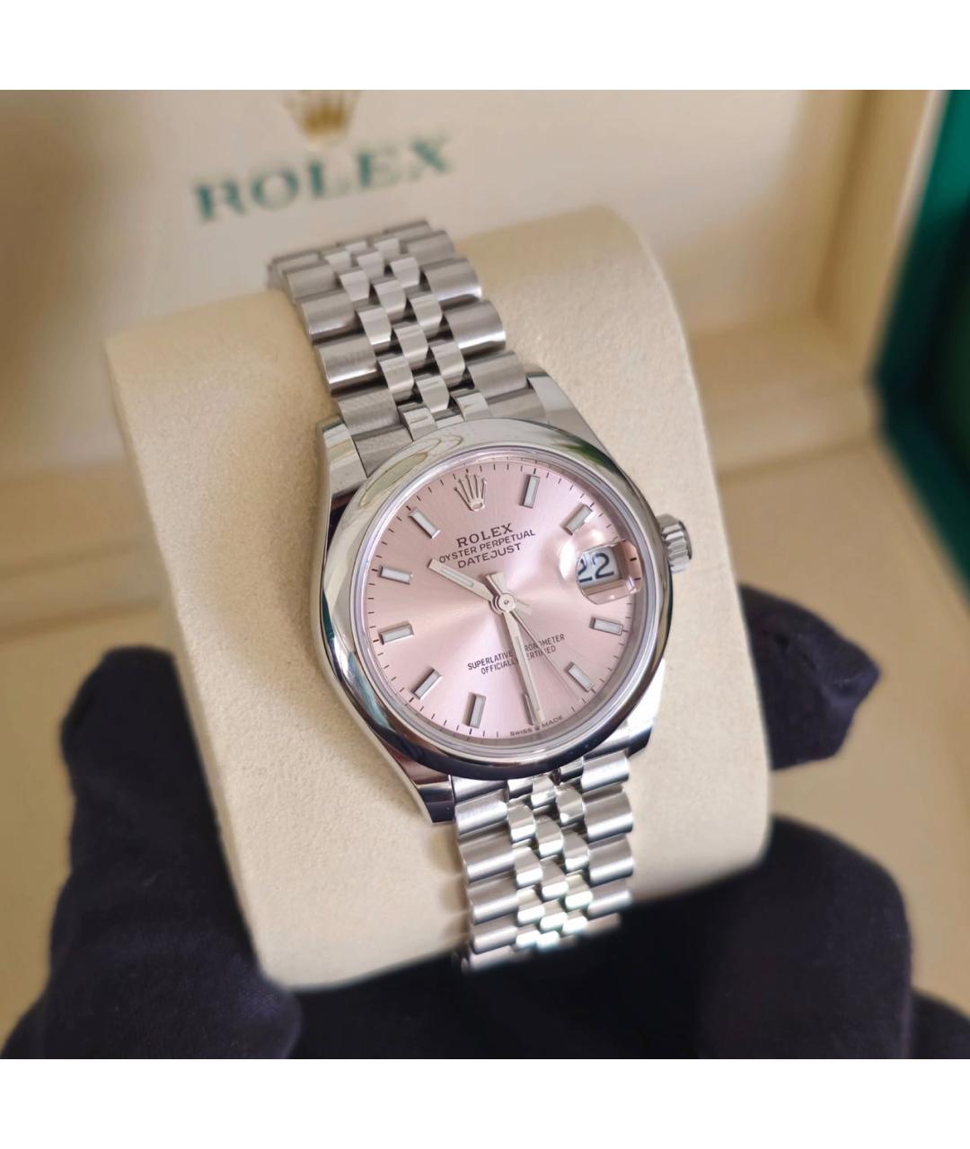 ROLEX Розовые часы, фото 2