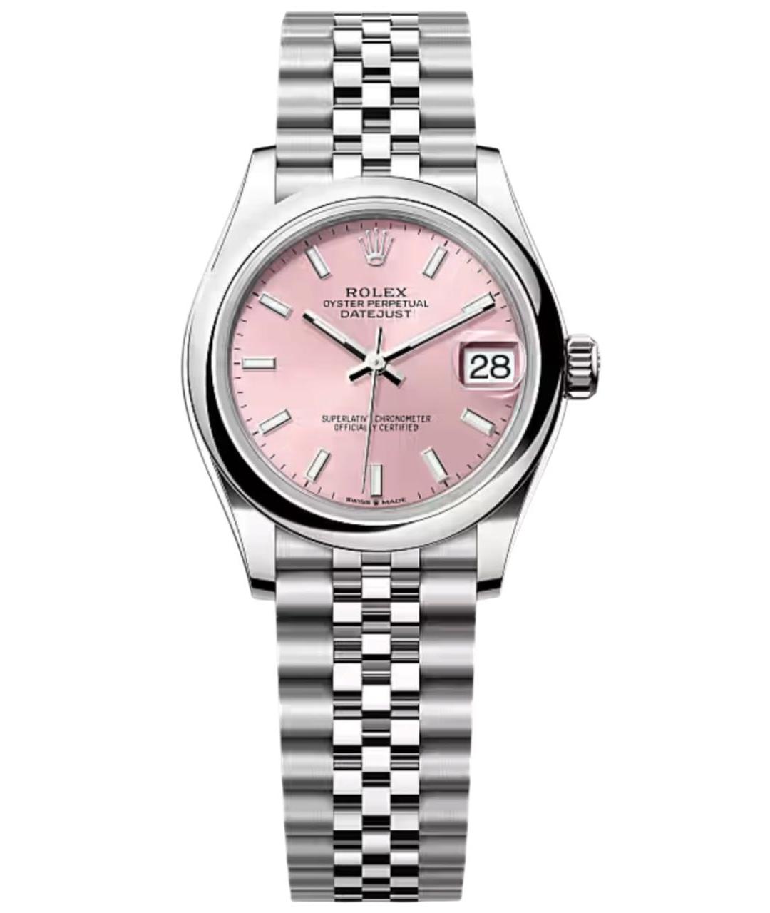ROLEX Розовые часы, фото 4