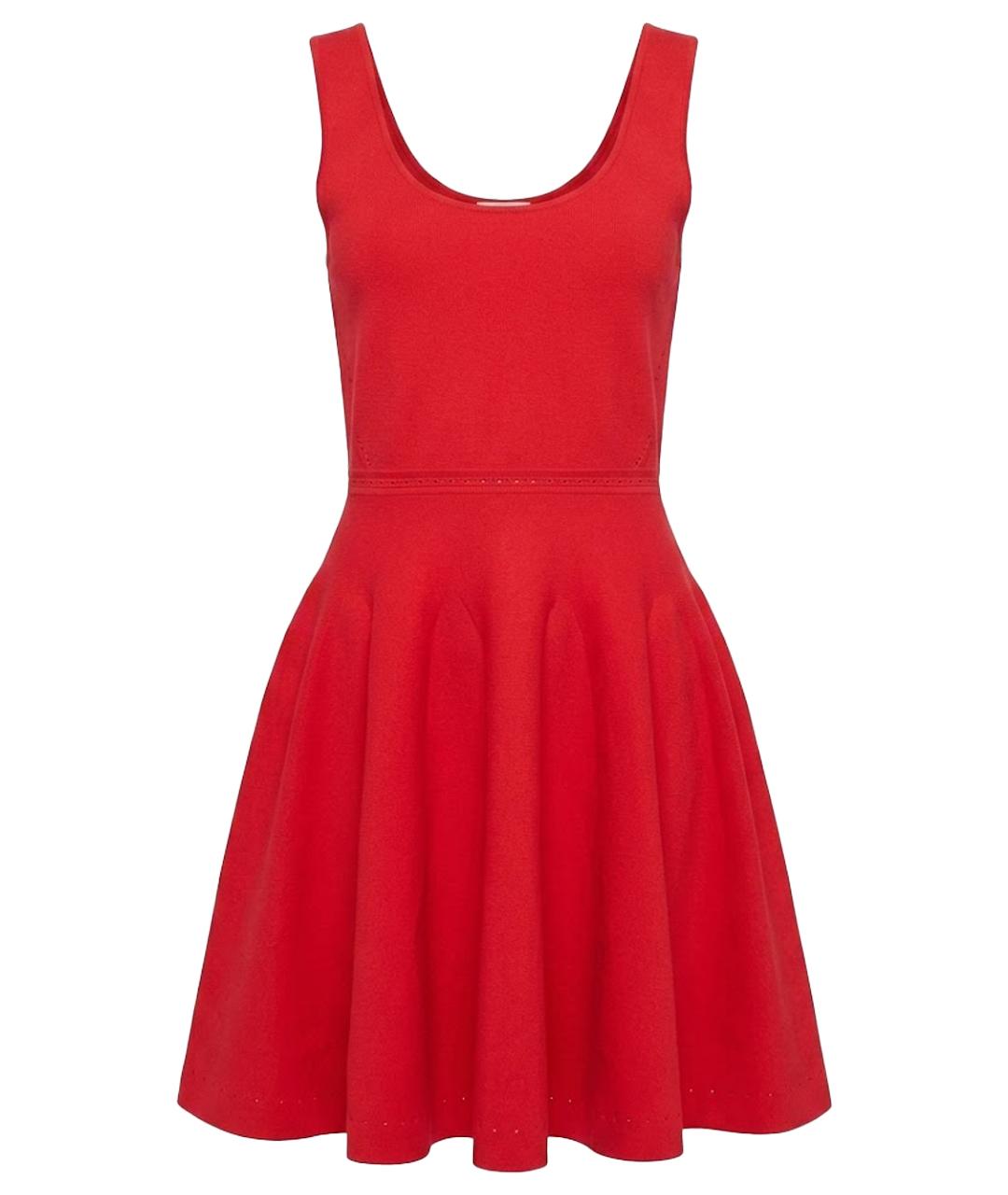 GIAMBATTISTA VALLI Красное хлопковое коктейльное платье, фото 1