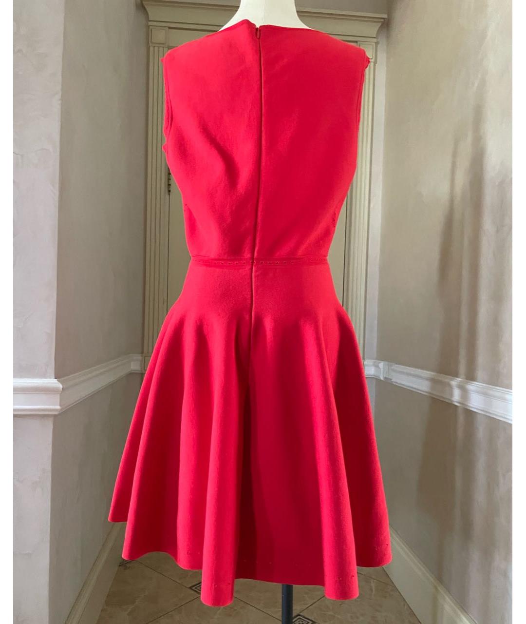 GIAMBATTISTA VALLI Красное хлопковое коктейльное платье, фото 2