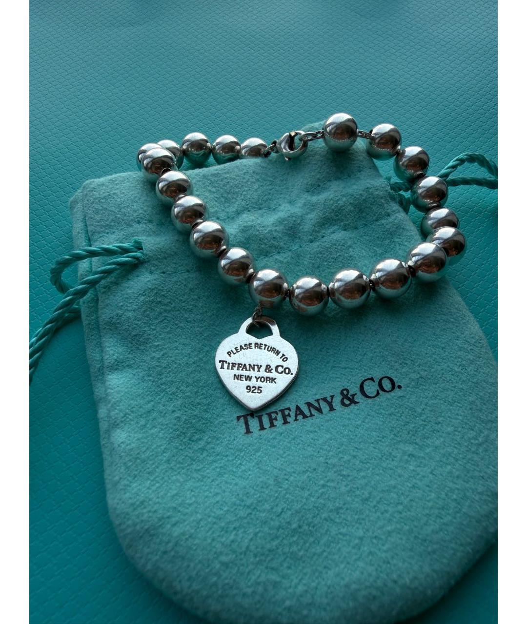 TIFFANY&CO Серебряный серебряный браслет, фото 7