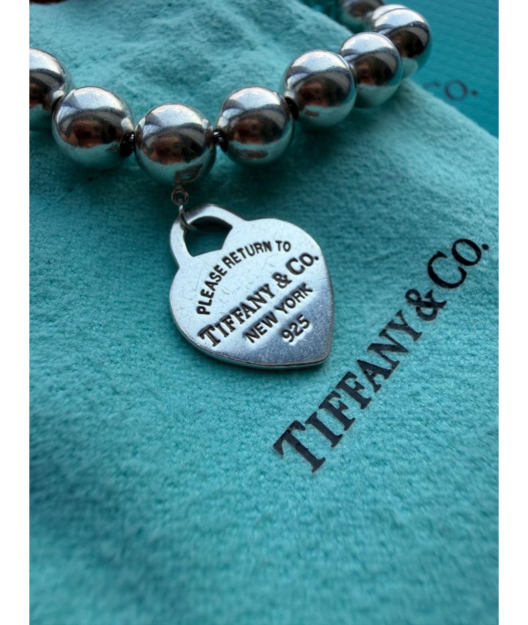 TIFFANY&CO Серебряный серебряный браслет, фото 8