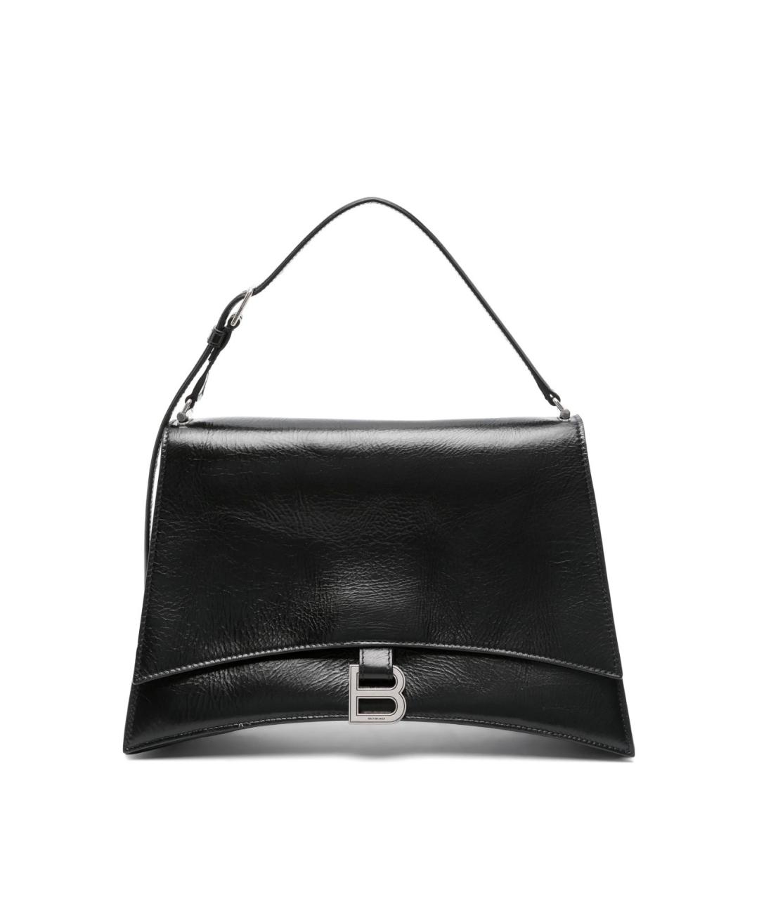 BALENCIAGA Черная кожаная сумка с короткими ручками, фото 9