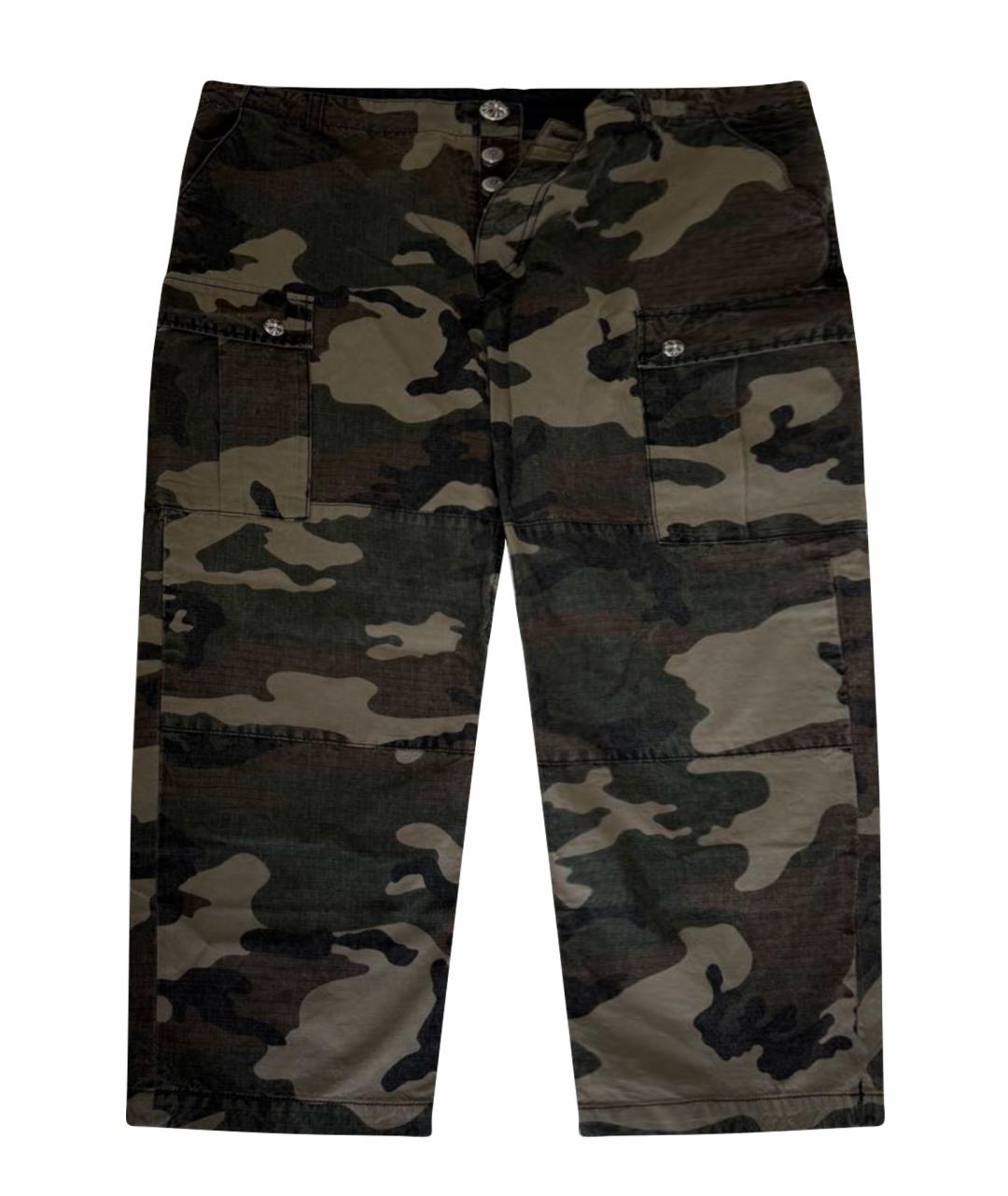 CHROME HEARTS Хаки хлопковые повседневные брюки, фото 1