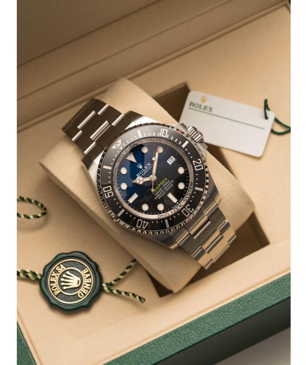 ROLEX Темно-синие часы, фото 2