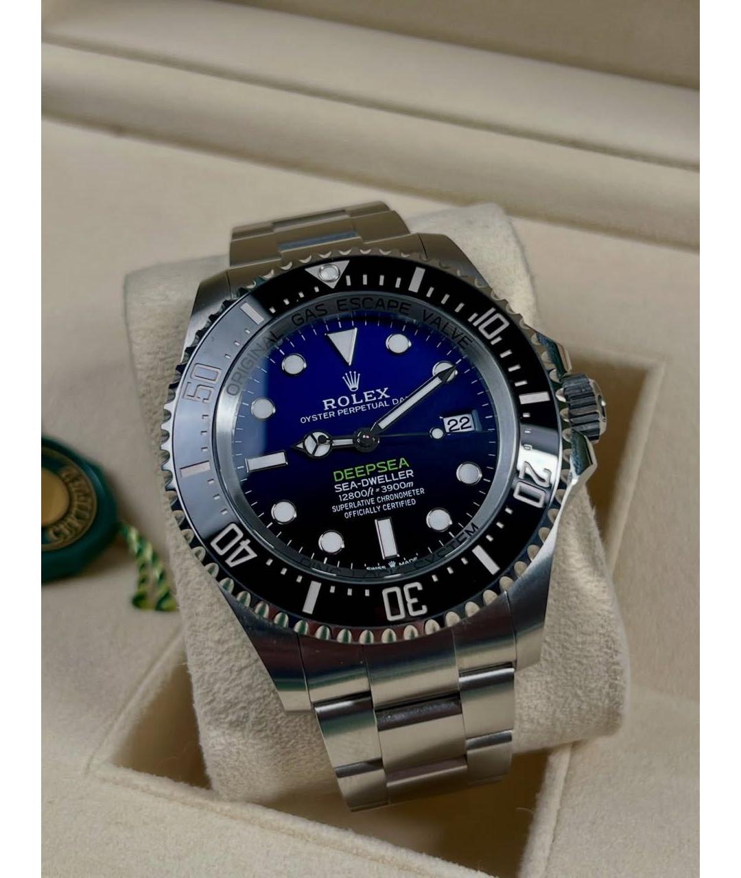 ROLEX Темно-синие часы, фото 4