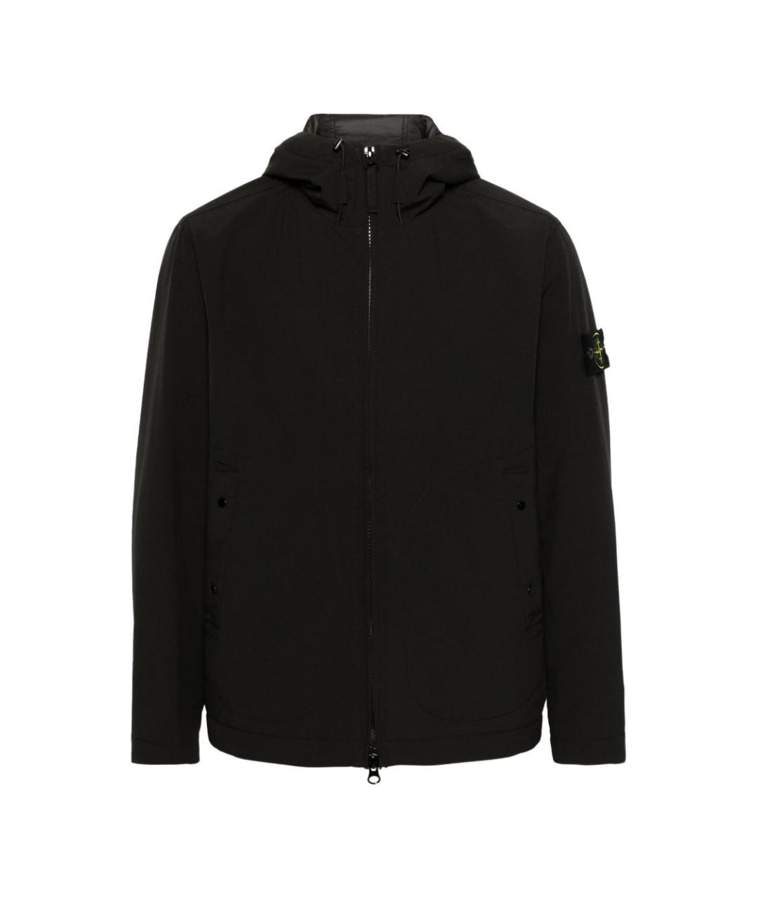 STONE ISLAND Черная полиэстеровая куртка, фото 1