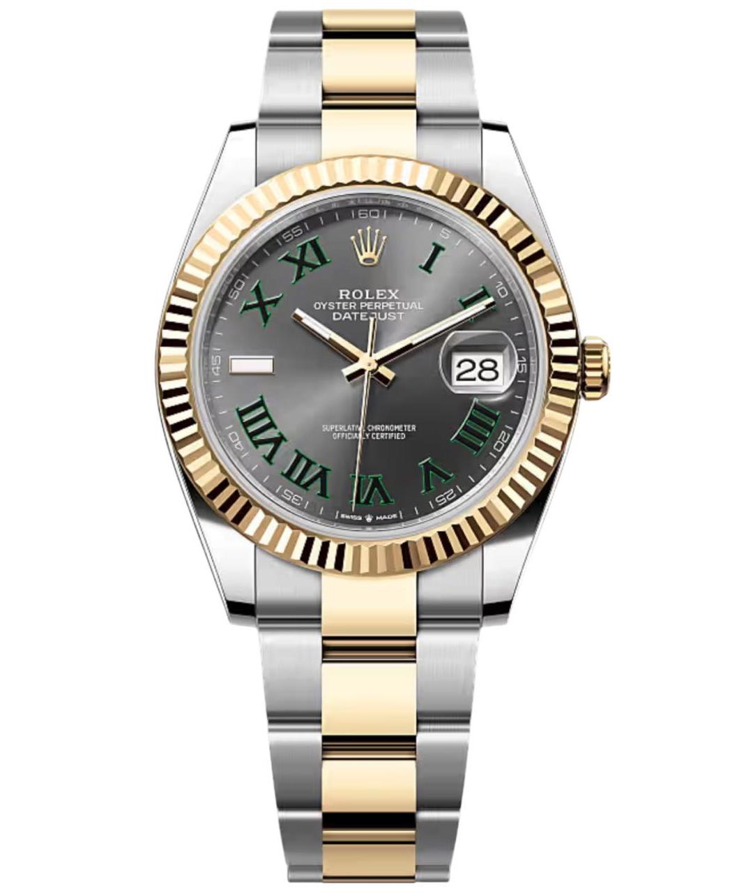 ROLEX Серые часы из белого золота, фото 1