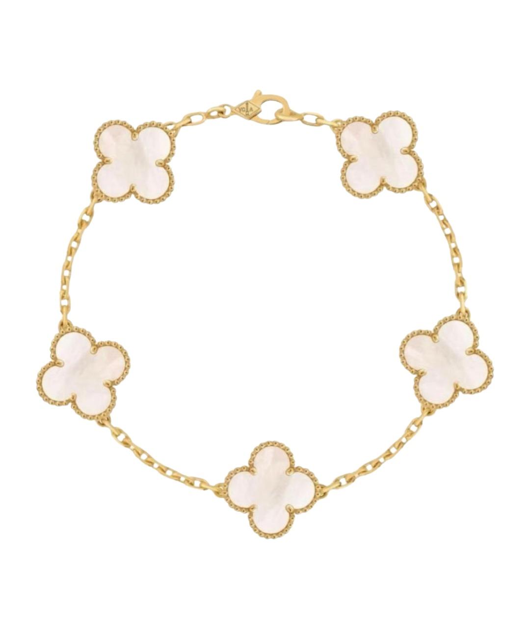 VAN CLEEF & ARPELS Белый браслет из желтого золота, фото 1