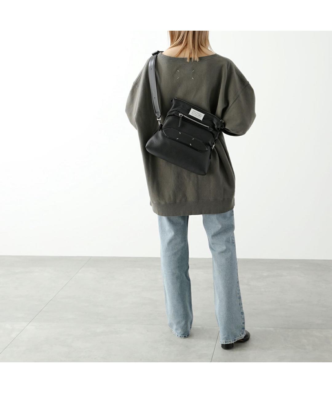 MAISON MARGIELA Бежевая кожаная сумка через плечо, фото 8