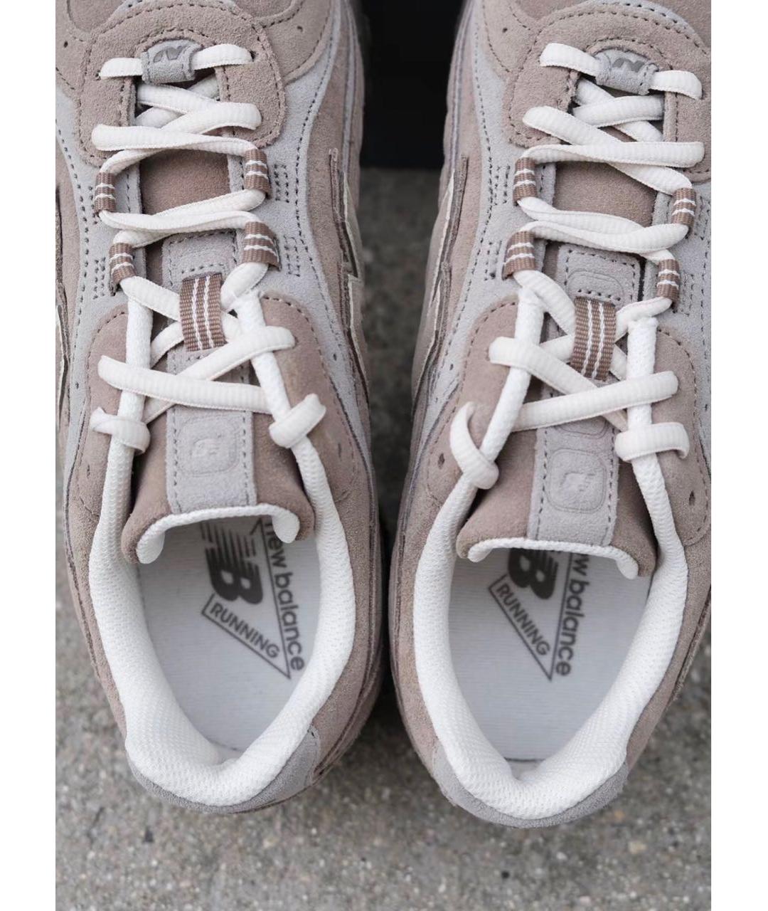 NEW BALANCE Бежевые замшевые кроссовки, фото 6