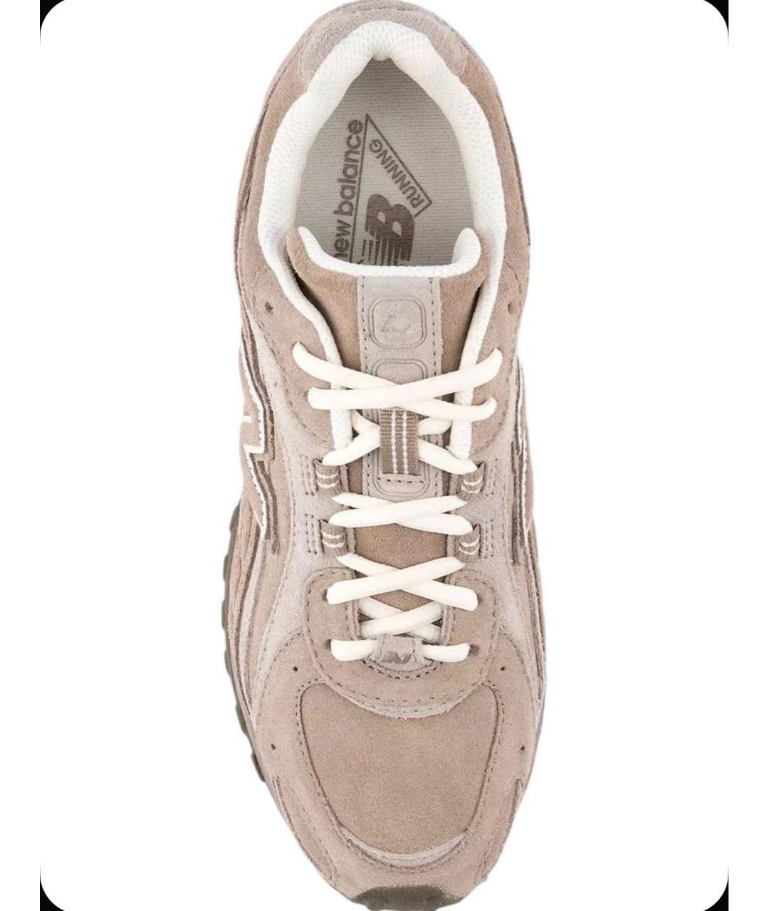 NEW BALANCE Бежевые замшевые кроссовки, фото 2