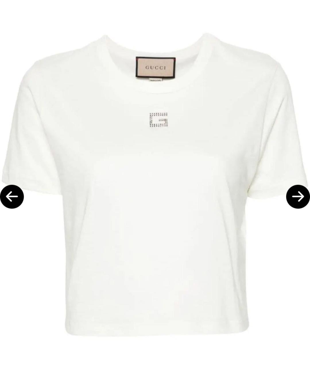 GUCCI Белая футболка, фото 7