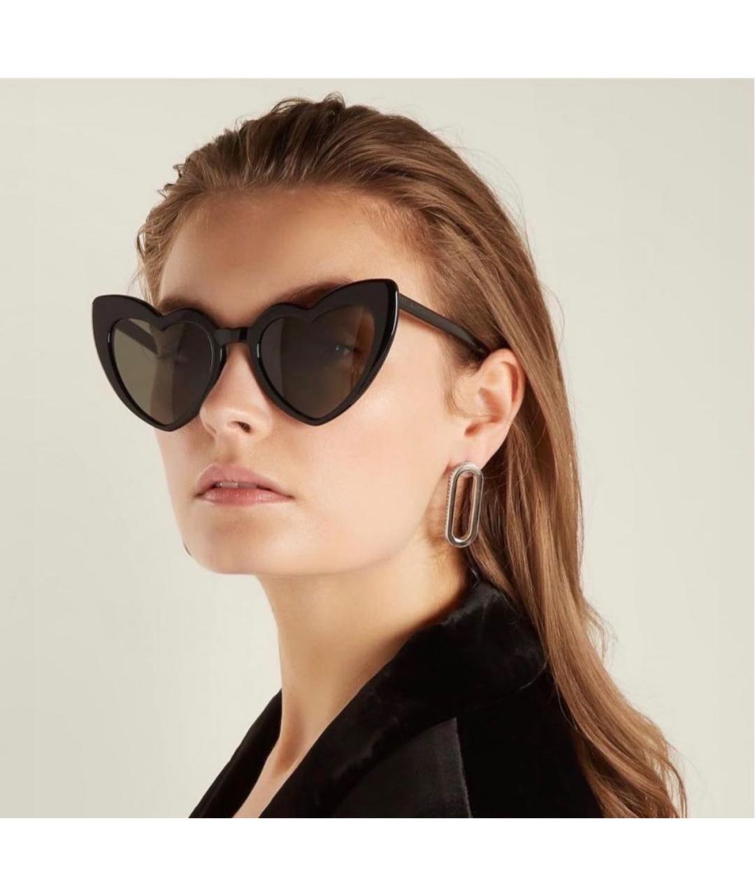 SAINT LAURENT Черные солнцезащитные очки, фото 4