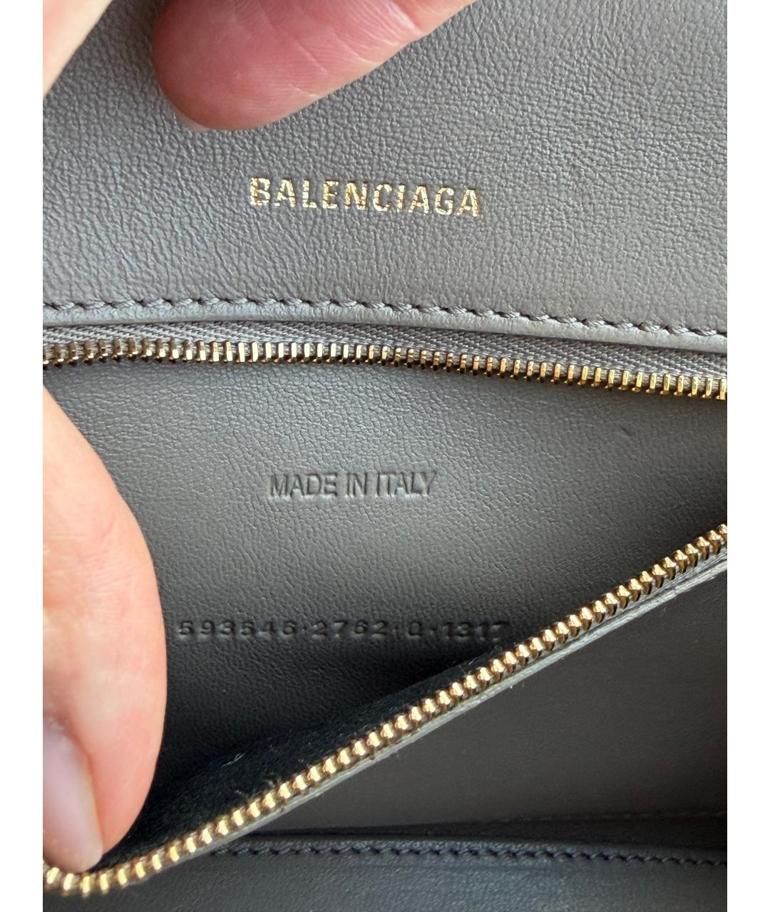 BALENCIAGA Коричневая деним сумка через плечо, фото 9