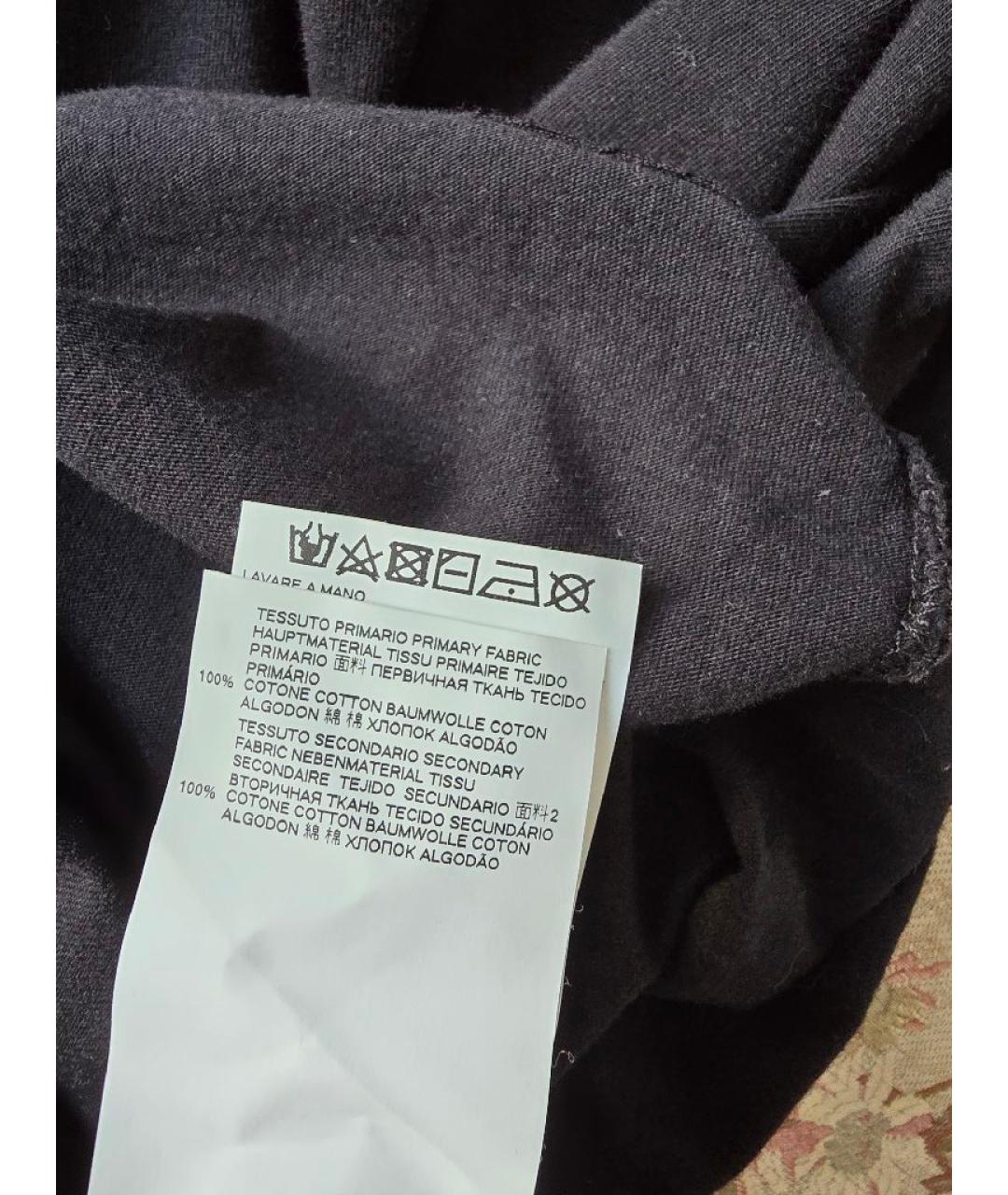 MM6 MAISON MARGIELA Черное хлопковое повседневное платье, фото 6