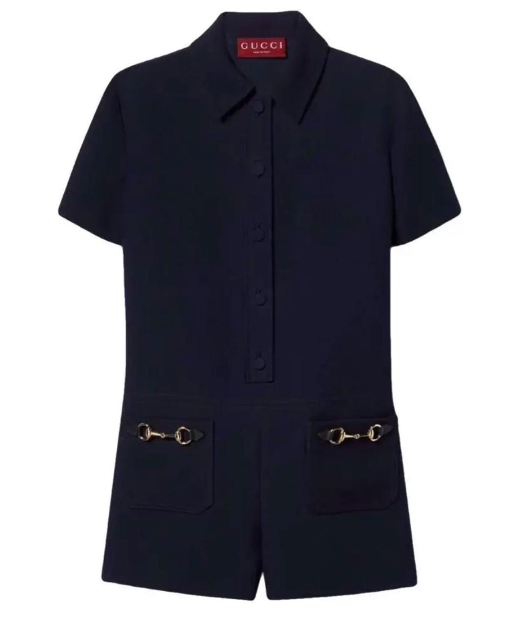 GUCCI Темно-синий комбинезон, фото 1