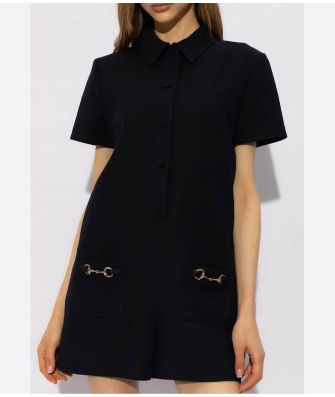 GUCCI Темно-синий комбинезон, фото 6